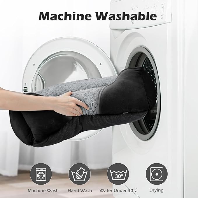 INVENHO XX-Large Dog Bed Rectangle Washable Orthopedic Soft Calming Sleeping Durable Pet Cuddler with Anti-Slip Bottom