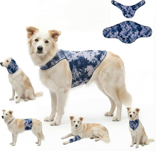 DAJIDALI® Dog & Cat Anxiety Vest & Female Spay Recovery Suit – Silent No-Velcro Calming Wrap – Universal Fit for All Breeds (Including Corgi & Frenchie)