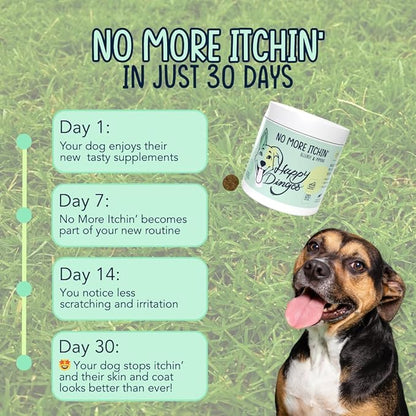 Dog Allergy Relief Chews for Itchy Skin - Stop Paw Licking, Itchy Ears, Support Seasonal Allergy - with Probiotics and Salmon Oil - 120 Count - Bacon Flavor