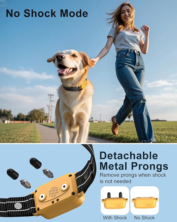 Jugbow Dog Shock Collar - 4200FT Dog Training Collar with Remote, IPX8 Waterproof Electric Dog Collar with 4 Training Modes, Security Lock, Rechargeable eCollar for 10-120lbs Dogs