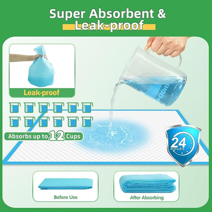 DEEP DEAR Dog Pee Pads Extra Large 30"x36", 40-Count Puppy Pads XXL, Leak-Proof X-Large Pee Pads for Dogs, Super Absorbent Dog Potty Training Pads XL, Disposable Pet Urine Bed Pads for Doggie, Cats