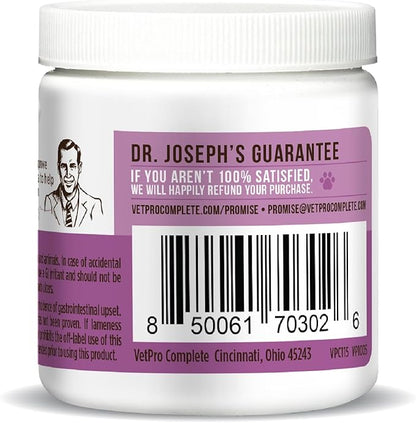 Dr. Joseph's VetPro Complete Dog Hip & Joint Supplement for Arthritis Pain Relief – High-Strength Glucosamine & Chondroitin Chews for Senior Dogs – Vet Formulated Daily Treats, Chicken Flavor, 60 Ct