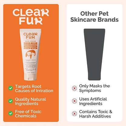 Hot Spot & Itch Relief Skin Cream for Dogs & Cats | Fast & Lasting Relief | Treats the Source | Natural Ingredients & Colloidal Silver | Vet-Recommended | Safe & Non-Toxic | Made in USA (2oz)