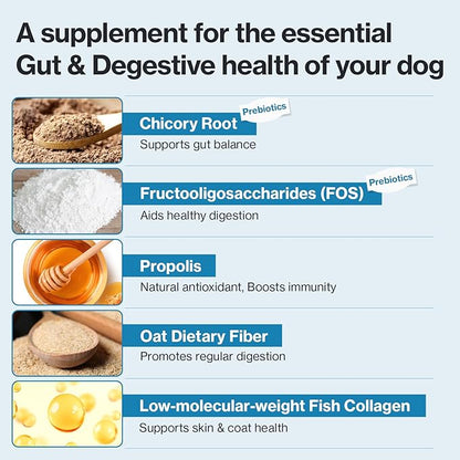 Doctor By Squeeze Probiotics for Dogs Gut Health Immunity Skin&Alllergy Care Diarrhea Relief Digestive Stomach Support with L. crispatus KT-11 Lickable Paste Formula Individually Packaged, Chicken