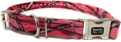 Sparky Pet Co - Apollo ECollar Replacement Strap - Dog Collar - Waterproof Biothane - Adjustable - Double Buckle - Quick Snap Metal Clasp - for Invisible Fence Systems - 1" x 30" (Pink Camo)