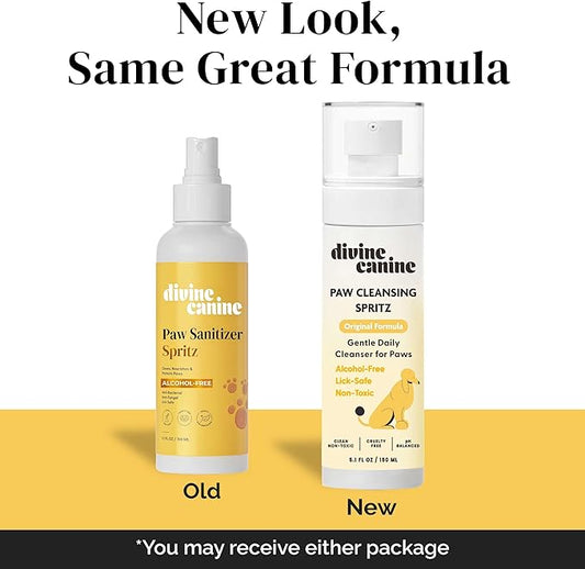 Dog Paw Cleaner - 5.1 Fl Oz of Alcohol Free Paw Cleansing Spray - Made with Aloe, Copaiba Oil, and Lemongrass Oil to Nourish and Clean Paws - Made in The USA