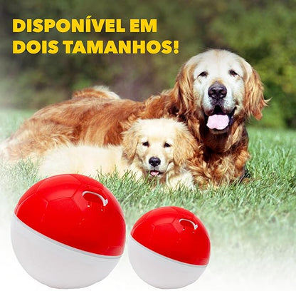 amicus - Crazy Ball Treat Dispenser, Smart Dog Treat Dispenser Ball - Pets Enrichment Toys - Dog Toys to Keep Them Busy - Slow Feeder - 300g/10.5 oz - Red/White