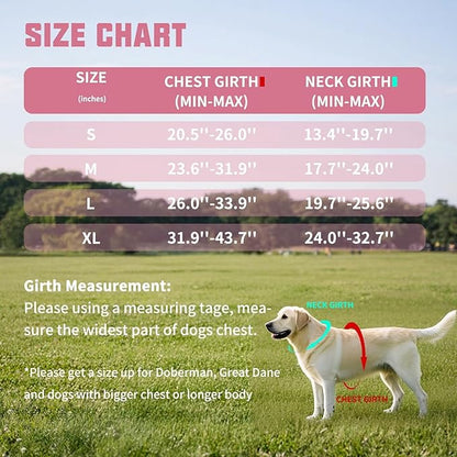 AUROTH Dog Harness and Leash Set, Soft Padded Dog Vest with 5.25FT Dog Leash, No Choke, Easy On Pet Vest, Adjustable Reflective No Pull Pet Vest Medium Sized Dog, Easy Walking and Training