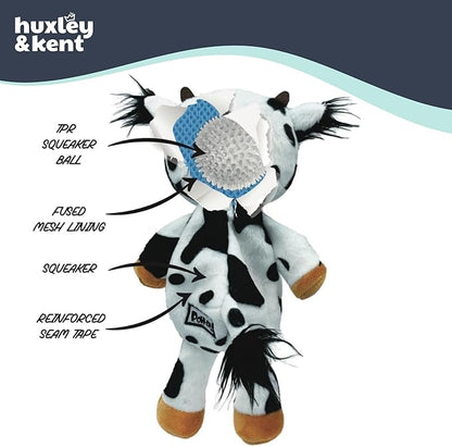 Huxley & Kent Funny Dog Toy w/Squeaker – Power Plush Squeaky Dog Toys for Small, Medium & Large Dogs – Soft Stuffed Animal for Indoor Play & Fetch - Slappies® Buzz Bee, Large
