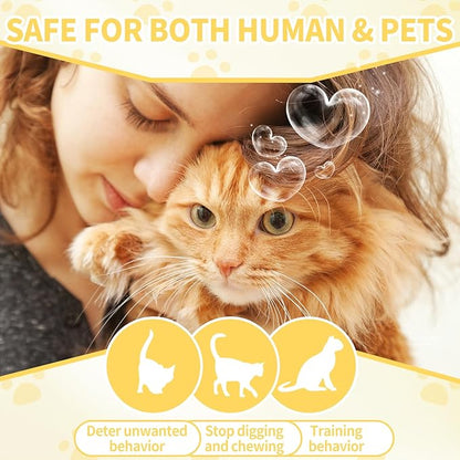 Ponal Cat Deterrent Outdoor, Natural Cat Repellent Ball Outdoor Indoor Keep Cats Out of Yard Lawn Garden Prevent Scratch and Chew, 10 Pack