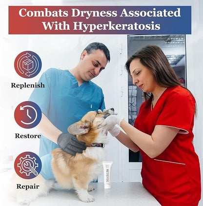 VetriMAX Dry Nose and Paw Soother, Solva-Ker Gel Moisturizer for Pet's Cracked Nose and Paws, Greaseless Healing Balm for Dogs, Cats, and Horses