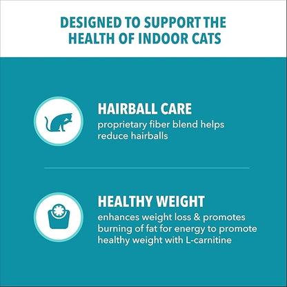 IAMS Proactive Health Indoor Weight Control & Hairball Care Adult Dry Cat Food, Chicken & Turkey Recipe, 16 lb. Bag