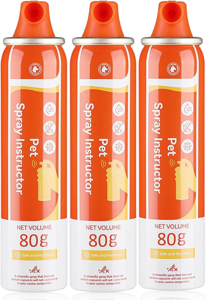 ANSJDH Spray Corrector Dog 80ml 3 Pack Spray Dog Trainer, Corrector Spray for Dog to Stops Barking, Jumping Up, Food Stealing, Dog Fights, Avoidance, Unwanted Dog Behaviour
