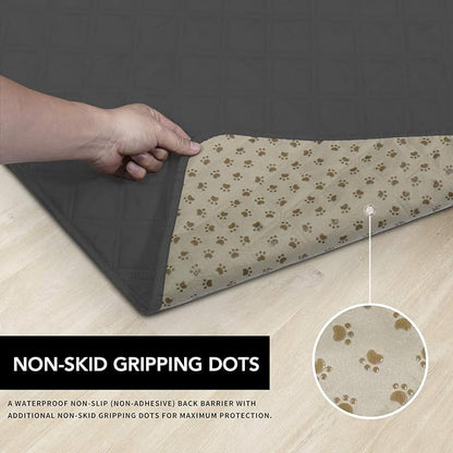 Easy-Going 100% Waterproof Dog Bed Cover, Non-Slip Pet Blanket for Furniture, Washable Couch Cover, Repleasement Sofa Cover (52X82 in,Dark Gray)
