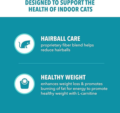 IAMS Proactive Health Indoor Weight Control & Hairball Care Adult Dry Cat Food, Chicken & Turkey Recipe, 7 lb. Bag