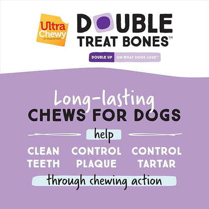 Ultra Chewy Peanut Butter, Chicken, Bacon and Cheese Flavors: Long-Lasting Treats Made in USA for Large and Small Breeds, Highly Digestible, for Aggressive Chewers (Favorite Flavors, 6 Count)