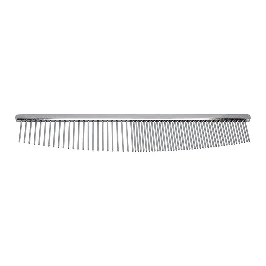 Groomer’s Best Friend - Luna Series - Half Moon Pet Grooming Comb – 440C Hardened Steel Professional Comb for Dogs & Cats – Durable, Rust-Resistant, Precision Grooming Tool