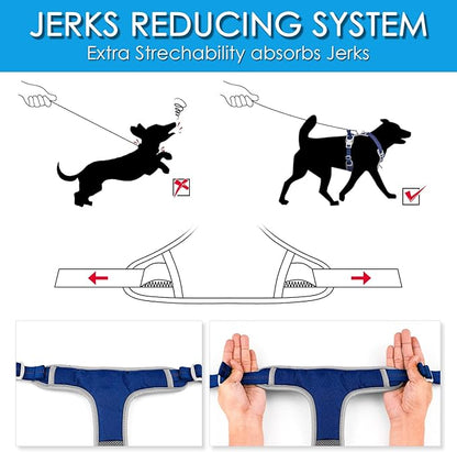 ThinkPet No Pull Harness Breathable Sport Vest with Handle-Dog Harnesses Reflective Adjustable for Medium Large Dogs