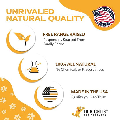 Dog Chits Beef Lung Fillets Dog and Puppy Treats – All Natural Chews for Dogs – Grain-Free, High-Protein, Low Fat Single Ingredient Dog Treat – Ideal for All Dogs – Large, 5 oz – Made in USA