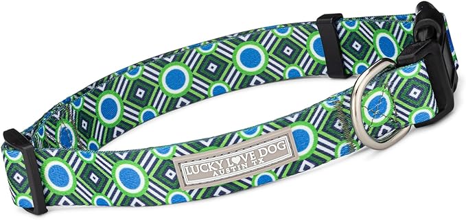 Lucky Love Dog - Adjustable Dog Collar with Easy Click Buckle for Small Dogs, Durable, & Comfortable for Male & Female Dogs, Pet Collar for Puppies & Adult Dogs - Leo, Small