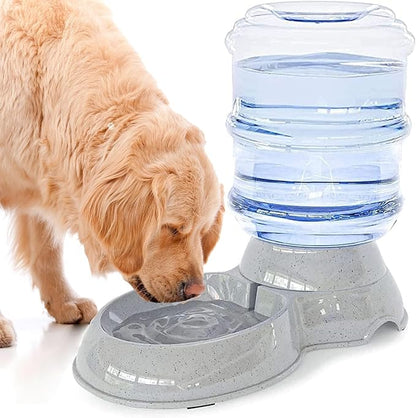 Dog Water Bowl Dispenser,3 Gallon/ 11L Pet Water Dispenser Station for Large Dogs and Cats,Gravity Automatic Feeder,Large Size Dog Drinking Fountain