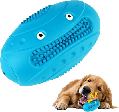 MynePets Indestructible Chew Toys for Aggressive Chewers - Durable, Squeaky, Large Toys for Big Dogs (Blue)