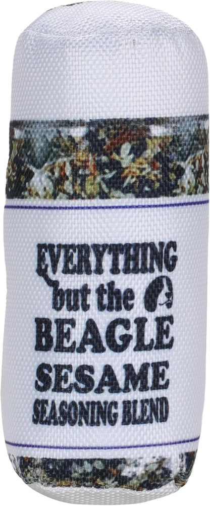 Chomp Haus Everything but The Beagle – Luxurious Durable Dog Toy with Squeaker, Soft Printed Fabric, Designer-Inspired Chew Toy, Fun Gift for Small to Medium Dogs & Dog Lovers