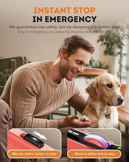 7-Speed Dog Nail Grinder with LED Light – Ultra Quiet Electric Pet Nail Trimmer for Large Dogs & Cats – Professional Grooming Tool with Dust Collector, One-Hand Speed Control & Instant Stop Safety