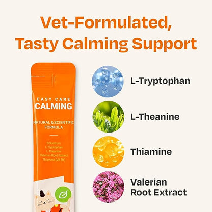 Chogong Easy Care Calming – Lickable Supplement for Cats, Calming & Stress Relief Support, Tuna Flavor, 30 Tubes