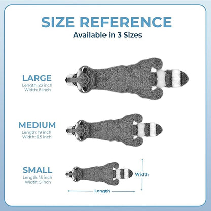 Best Pet Supplies Squeaky Dog Toys with Soft Durable Fabric for Small, Medium and Large Pets Interactive Toy for Indoor Play, Supports Active Biting and Play - Raccoon, Large