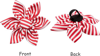 Lionet Paws Dog Collar with Flower, Soft and Comfortable, Adjustable Collar for Small Dogs Girl, Neck 10-16 inches