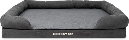 The Dog’s Bed Medium Support Memory Foam Dog Bed XXL Plush Grey, Pain Relief: Arthritis, Hip & Elbow Dysplasia, Supportive, Calming, Waterproof Washable Cover, Veterinary Approved