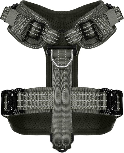 ICEFANG Dog Strap Harness with All-Metal Hardware,for Small Sized Dog,K9 Vest,Y-Shape Soft Padding,Adjustable Pet Harness,No-Pull Front Leash Clip (Small (Pack of 1), Green)