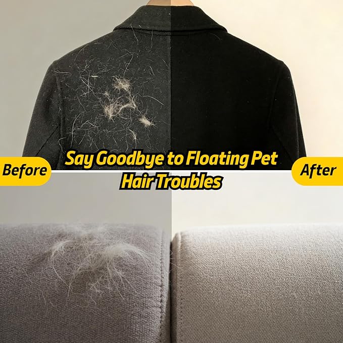 Petty Perry Pet Hair Removal Glove for Dogs & Cats, Upgraded Electrostatic Anti-Slip Pet Hair Removal Tool with 5-Finger Design, Thickened Magic Brush Pet Hair Remover for Couch Carpet Clothes, 1 PCS