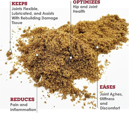 Joint Max TS Joint Supplement Vet Formulated Pain & Inflammation Relief Treats Hip Dysplasia & Arthritis, Glucosamine, Chondroitin, Turmeric, MSM, HA, Creatine, Omega 3 EPA + DHA. Granules 120 Doses