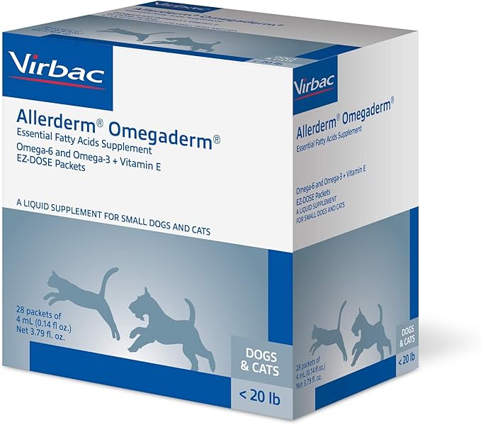 Virbac Omegaderm EZ Dose, Small Dog/Cat, 28 Count, 4 mL