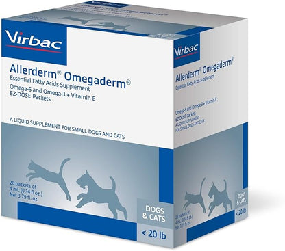 Virbac Omegaderm EZ Dose, Small Dog/Cat, 28 Count, 4 mL