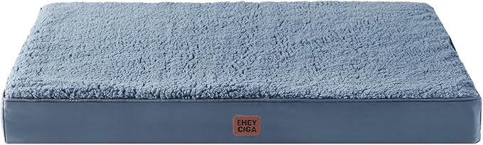 EHEYCIGA Orthopedic Medium Dog Beds for Small Dogs with Removable Washable Cover for Crate, Spa Blue, 30x20