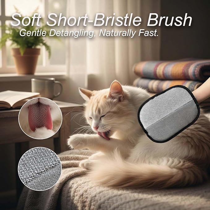 Pet Hair Removal Glove for Dogs and Cats - Upgraded Electrostatic & Reusable 1-Pack, Magic Brush Tool for Laundry, Furniture, Couch, Carpet and Car Seat