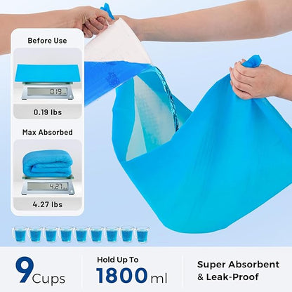 ZOMISIA Health Monitoring Puppy Pee Pads for Dogs 28" x 34" - Extra Large 7 Color Changing Pee Pads with pH Indicator + 43 Dog Potty Training Pad, Odor-Control, Super Absorbent & Leak-Proof, 50 Count