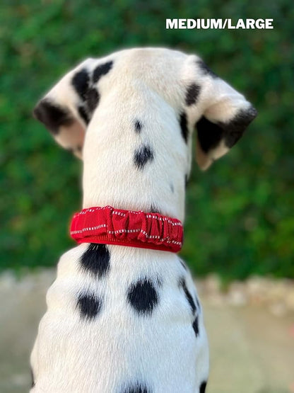 Tuff Pupper Heavy Duty Dog Collar with Handle | Ballistic Nylon Heavy Duty Collar | Padded Reflective Dog Collar with Adjustable Stainless Steel Hardware | Convenient Sizing for All Breeds