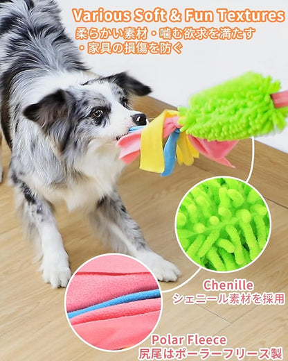 SCHITEC Tug Toy for Dogs, Bungee Tug of War Rope Toys with Squeaky Sound for Small Medium Large Dog, Puppy Training Pull Toy for Exercise & Interactive Play Games