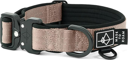 MADE TO ROAM Comfort Collar - Adjustable Nylon Dog Collar with Soft Comfortable Padding, Light Aviation Aluminum Metal Buckle for Small, Medium and Large Dogs (Utah Glow, Size 1)