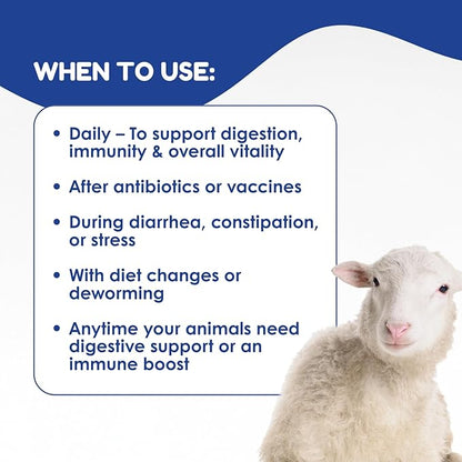 Ruminants Pre and Probiotic Paste (30 Pack, 80g Each)- with Vitamins and Minerals- 6 Strains and 8 Billion CFU- Immune and Gastro Health Support for All Ruminants: Bovines, Goats & More