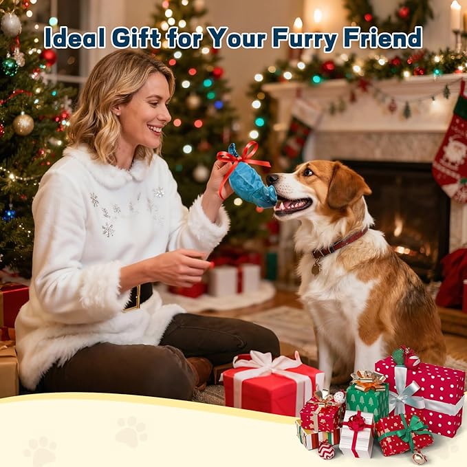ZeLing HTL Dog Chew Toys for Aggressive Chewers, Indestructible Lizard Shape Tough Dog Toy with Natural Scents, Durable Chew Bones to Keep Large Dogs Busy, for Super Chewers 20-80Lbs - Milk