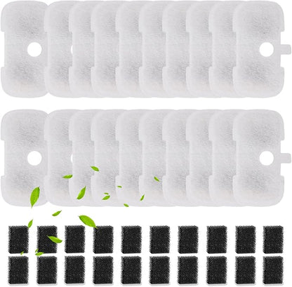 SORON 20 Packs Filter Replacement Compatible with PETLIBRO Cat Water Fountain PLWF005/PLWF105/PLWF115/PLWF106/PLWF116/PLWF305, Upgrade Replacement Filters Fit Pet libro Water Fountain, Easy to Install