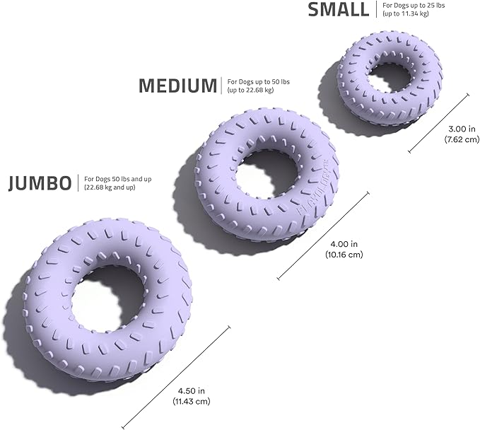 Playology Dog Toys | Dual Layer Ring Durable Chew Toy for Aggressive Chewers | Jumbo Lamb Scented Toy - Easy to Clean and Made from Non Toxic Materials