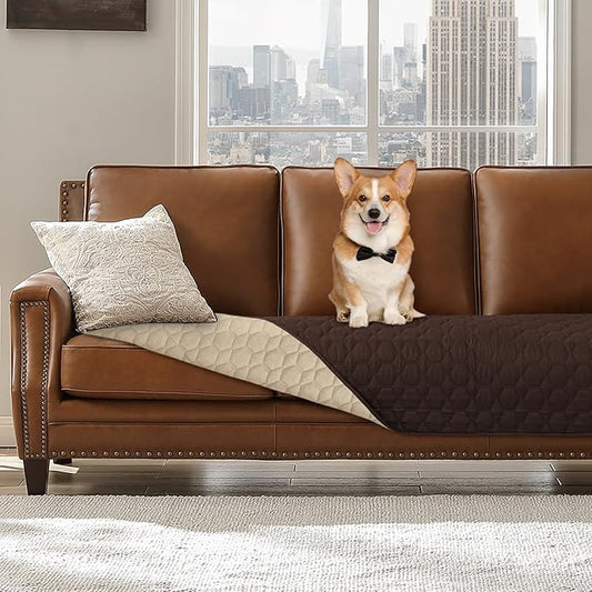 Waterproof Dog Bed Cover - Couch Cover for Pet Anti-Slip Cat Mat Pet Pad Blanket for Sofa Chair Recliner Bed Furniture Protrctor