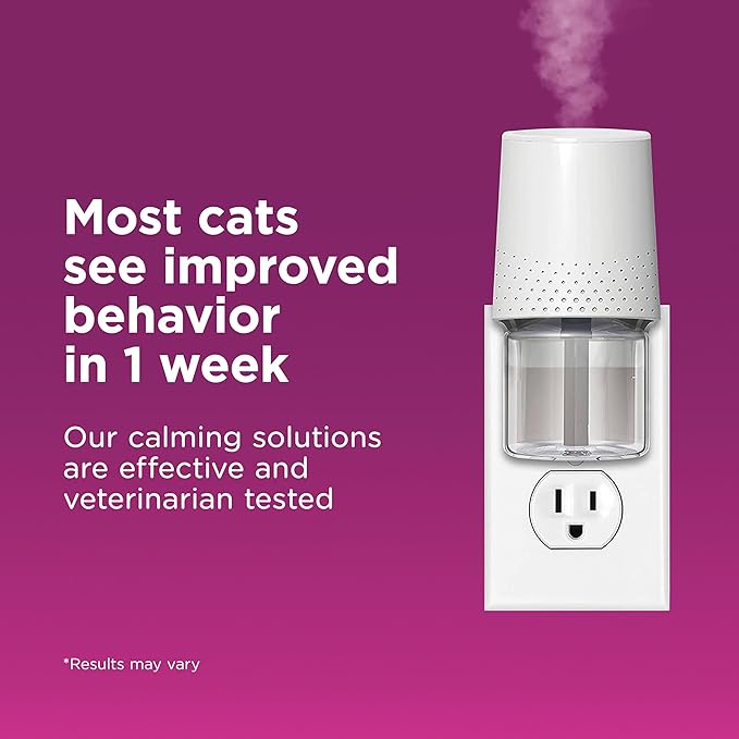 COMFORT ZONE Multi Cat Calming Diffuser Refill, 6 Pack – Cat Calming Pheromone Refills Help Reduce Anxiety, Stress, Scratching, Urine Marking, Multi-Cat Aggression, (30-Day Refills, 180-Day Supply)