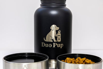 Portable Dog Water Bottle - 32 oz - Insulated with Detachable Bowls - Leak-Proof Pet Travel Bottle for Dogs (Light Green)